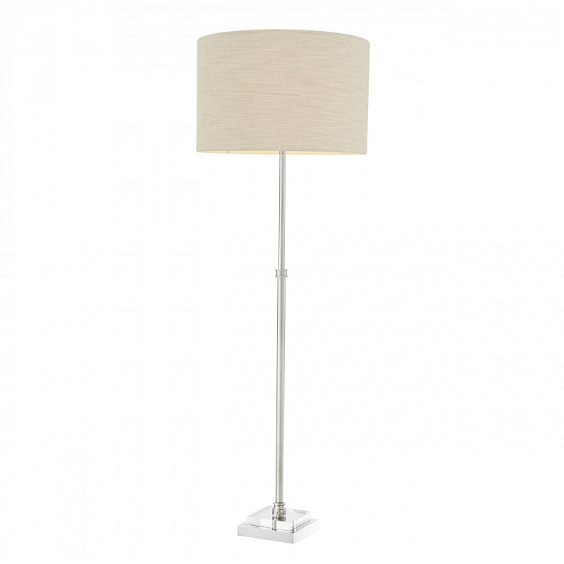 Настольная лампа Eichholtz Table Lamp Emmanuel Никель ivory ( слоновая кость ) Прозрачное Стекло в Тюмени | Loft Concept 