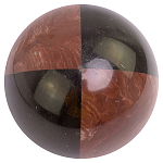 Шар декоративный из натуральных камней Лемезит и Змеевик Черный Natural Stone Spheres варинант исполнения - 1 | Loft Concept в Тюмени