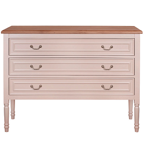 Бежевый комод из дуба Amelia beige  