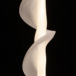 Люстра с белым скрученным плафоном Golden Swirl варинант исполнения - 5 | Loft Concept в Тюмени