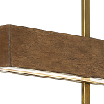 Люстра линейная прямоугольная Wooden Straight Shapes варинант исполнения - 1 | Loft Concept в Тюмени