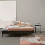 Ковер из хлопка с абстрактным принтом бежевого цвета Elysian Flow Blush варинант исполнения - 5 | Loft Concept в Тюмени