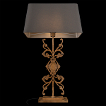 Настольная лампа на ажурном чугунном основании с серым абажуром Openwork Lamp варинант исполнения - 4 | Loft Concept в Тюмени