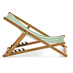 Шезлонг из акации и ткани Argentina варинант исполнения - 5 | Loft Concept в Тюмени