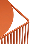 Оранжевый приставной стол из металла Lattice варинант исполнения - 5 | Loft Concept в Тюмени