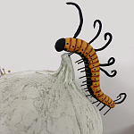 Статуэтка фантастический фрукт Exotic Tropical Fruit orange and white 67 варинант исполнения - 3 | Loft Concept в Тюмени