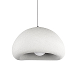 Подвесной светильник с куполообразным белым фактурным абажуром Sergey Makhno варинант исполнения - 1 | Loft Concept в Тюмени