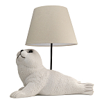 Настольная лампа в детскую Белый морской котик варинант исполнения - 1 | Loft Concept в Тюмени