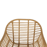 Стул с ротанговым плетением Wicker Half Chair с подлокотниками варинант исполнения - 4 | Loft Concept в Тюмени