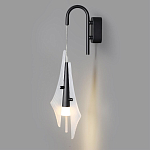 Бра черного цвета с плафоном из рельефного стекла Glass Pod варинант исполнения - 4 | Loft Concept в Тюмени