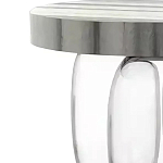 Дизайнерский журнальный стол на 3-х овальных прозрачных ножках Tukutic варинант исполнения - 1 | Loft Concept в Тюмени