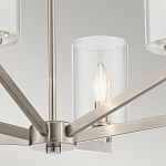 Люстра с 6-ю прозрачными цилиндрическими плафонами Kichler варинант исполнения - 13 | Loft Concept в Тюмени