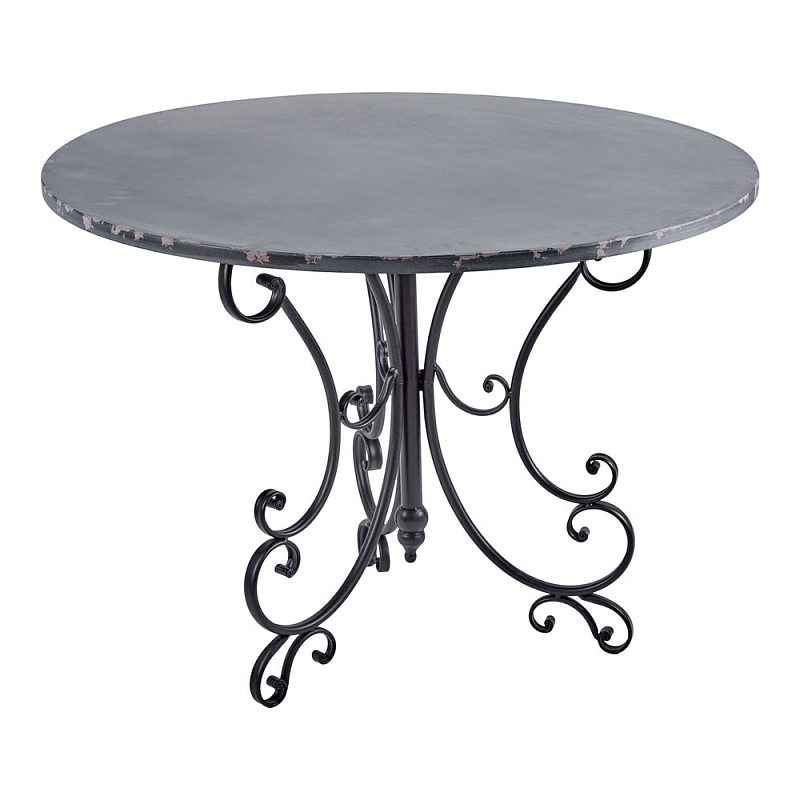 Столик кованный в прованском стиле Vaucluse Черный в Тюмени | Loft Concept 