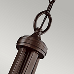 Люстра подвесная с двойным круглым плафоном из органзы и матового стекла Kichler варинант исполнения - 7 | Loft Concept в Тюмени