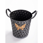 Железное кашпо Gold butterfly design варинант исполнения - 2 | Loft Concept в Тюмени