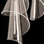 Люстра каскадная с 10-ю прозрачными плафонами Wave Line варинант исполнения - 9 | Loft Concept в Тюмени