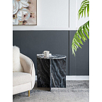 Столик кофейный с столешницей из черного мрамора Compact Black Marble Table варинант исполнения - 8 | Loft Concept в Тюмени