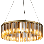 Люстра со стеклянными цилиндрическими плафонами Luminous Cylinders Amber Round варинант исполнения - 3 | Loft Concept в Тюмени