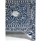 Комод инкрустация костью ORIENTAL Indian синий орнамент варинант исполнения - 5 | Loft Concept в Тюмени