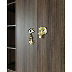 Большой шкаф с витриной Elsa Dreams Walnut варинант исполнения - 5 | Loft Concept в Тюмени