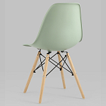 Пластиковый стул на ножках из массива бука Eames Mint варинант исполнения - 5 | Loft Concept в Тюмени
