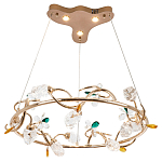 Люстра с хрустальными плафонами и декором Alvere Crystal Chandelier варинант исполнения - 2 | Loft Concept в Тюмени