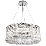Круглая люстра с хрустальными подвесками хром Crystal Art Chrome Chandelier 12 варинант исполнения - 2 | Loft Concept в Тюмени