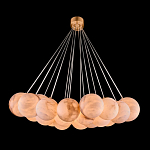 Люстра подвесная круглая с сферическими плафонами из натурального камня Glowing Spheres варинант исполнения - 1 | Loft Concept в Тюмени