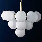 Люстра круглая со стеклянными сферами Maleficent варинант исполнения - 1 | Loft Concept в Тюмени