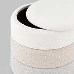 Пуф Three Colors в ткани букле из трех цветов  варинант исполнения - 4 | Loft Concept в Тюмени