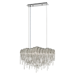 Люстра подвесная с металлическими цепочками и изогнутыми металлическими дугами 72 см Atlantis Chain варинант исполнения - 2 | Loft Concept в Тюмени