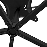 Стул с мягкой черной обивкой из велюра и подъемно-поворотным механизмом на колесиках Harper Black варинант исполнения - 6 | Loft Concept в Тюмени