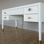 Письменный стол с 4-мя ящиками Elsa Dreams White варинант исполнения - 4 | Loft Concept в Тюмени