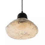 Подвесной светильник с янтарным фактурным плафоном Lamp with Frozen Glass Effect варинант исполнения - 1 | Loft Concept в Тюмени
