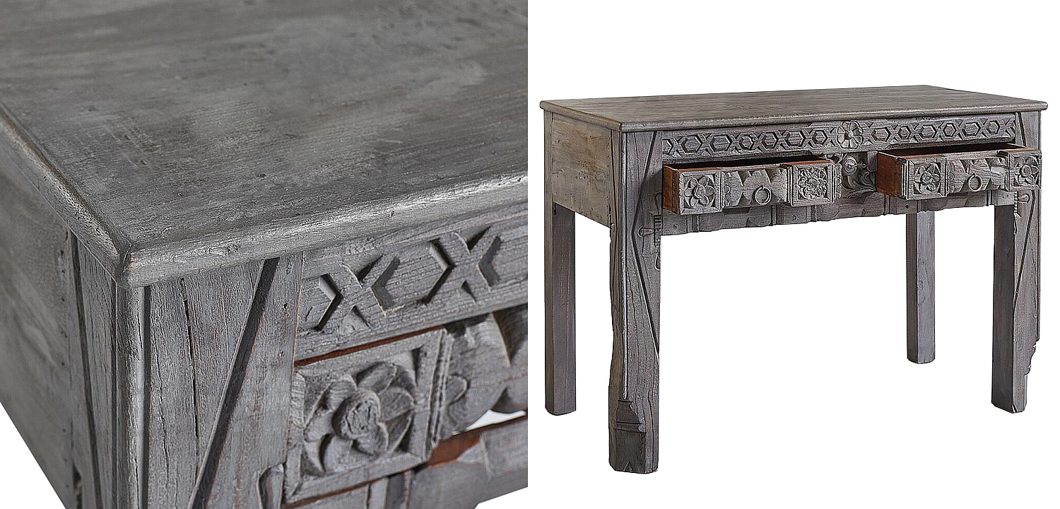 Консоль Sadhika Grey Mango Console Консоль Sadhika Grey Mango Console - Loft-Concept в Тюмени