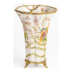 Ваза из фарфора с бронзовой стрекозой  Paradise Dragonfly варинант исполнения - 2 | Loft Concept в Тюмени