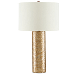 Настольная лампа золотая с цилиндрическим абажуром Golden Mosaic варинант исполнения - 2 | Loft Concept в Тюмени