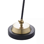 Настольная лампа с наклонным корпусом и подвижным плафоном в сочетании золотистого и чёрного цвета Work Surface Light варинант исполнения - 5 | Loft Concept в Тюмени