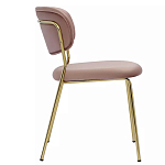 Стул Singer Chair без подлокотников Розовый Велюр варинант исполнения - 2 | Loft Concept в Тюмени