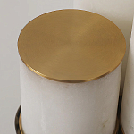 Торшер геометрический с тремя мраморными плафонами Marble Tripod варинант исполнения - 9 | Loft Concept в Тюмени