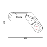 Угловой диван Calypso с поворотным механизмом и пуфом   варинант исполнения - 7 | Loft Concept в Тюмени
