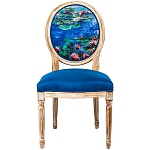 Стул из натурального бука с цветочным принтом Impressionism in Art варинант исполнения - 1 | Loft Concept в Тюмени