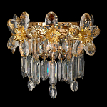 Бра с декоративными элементами в виде крупных хрустальных цветов Palace Gardens варинант исполнения - 1 | Loft Concept в Тюмени