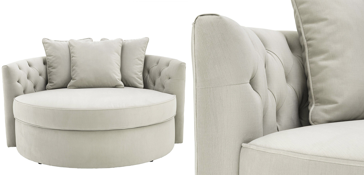 Диван Eichholtz Sofa Carlita Pebble grey Диван Eichholtz Sofa Carlita Pebble grey - Loft-Concept в Тюмени