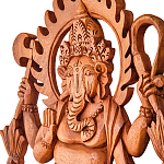 Панно из дерева Ганеша Panel With Animals варинант исполнения - 2 | Loft Concept в Тюмени