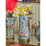 Ваза с птичкой из фарфора с бронзовыми элементами Garden of Eden варинант исполнения - 8 | Loft Concept в Тюмени