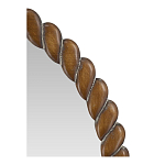 Зеркало с текстурной рамой из натурального дерева  Pine Wall Mirror варинант исполнения - 4 | Loft Concept в Тюмени