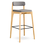 Барный стул из массива ясеня Elegant Ash Shape варинант исполнения - 2 | Loft Concept в Тюмени