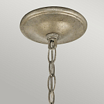 Люстра серебряного цвета с состаренным эффектом и декоративным подвесным шаром Kichler варинант исполнения - 9 | Loft Concept в Тюмени