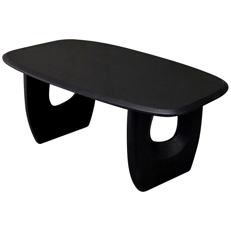 Кофейный стол из массива акации Veras Coffee Table Black Черный Кофейный стол из массива акации Veras Coffee Table Black Черный в Тюмени | Loft Concept